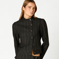 BLAZER CRUCE BOTONES RAYA ANTRACITA