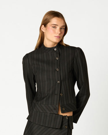 BLAZER CRUCE BOTONES RAYA ANTRACITA