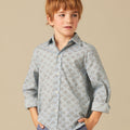 CAMISA HOJAS AZUL