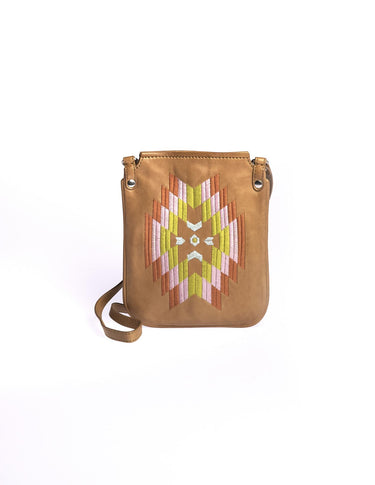 ETHNIC EMBROIDERED CROSSBODY BAG PINK