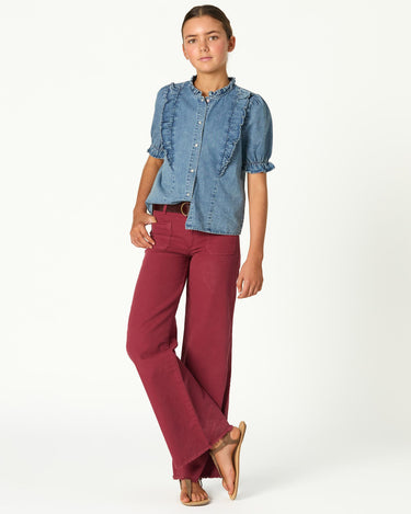 INDIAN RED POCKET TROUSERS