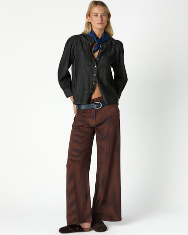 PANTALON RAYAS MARRONES