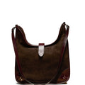 BROWN SUEDE SHOPPING BAG