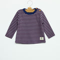 PURPLE STRIPED T-SHIRT