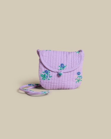 LILAC FLOWER SHOULDER BAG