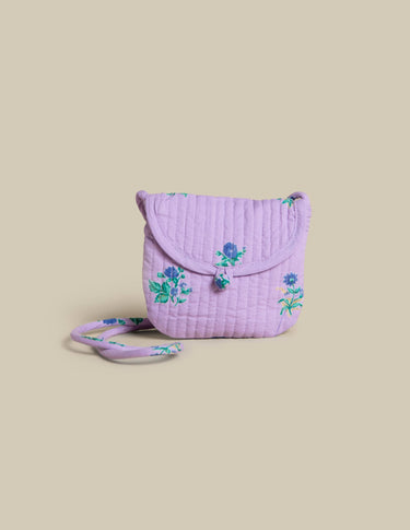 LILAC FLOWER SHOULDER BAG