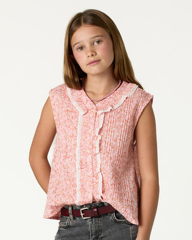 BLOOM PINK RUFFLE TOP