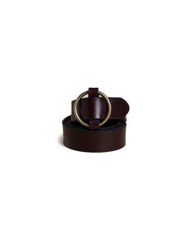 ROUND BUCKLE BELT NATURAL