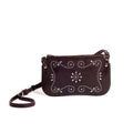 BURGUNDY STUDDED BAG