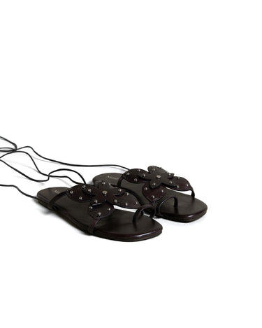 STUDDED FLOWER SANDAL