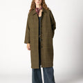 ABRIGO CUELLO PICO CUADRO GREEN