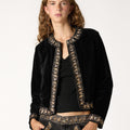 EMBROIDERED VELVET JACKET