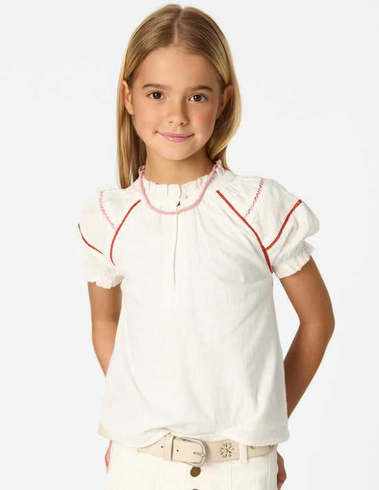 CAMISA MANGA PICOTING WHITE