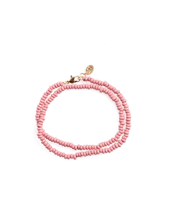 COLLAR LARGO BOLITAS PINK