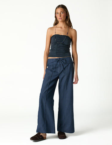 PANTALON CINTURILLA AZUL CORDON