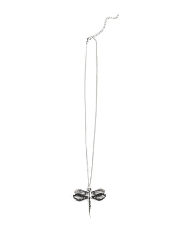 SILVER DRAGONFLY NECKLACE