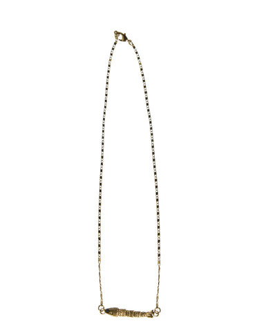 SHORT NECKLACE LARGE FISH