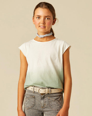 GREEN TIE-DYE T-SHIRT