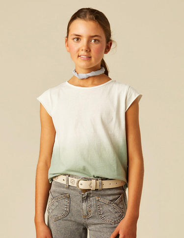 GREEN TIE-DYE T-SHIRT