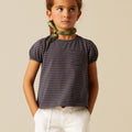 BLUE STRIPED T-SHIRT
