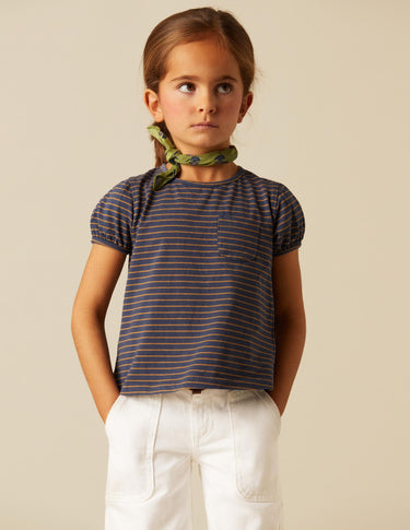 BLUE STRIPED T-SHIRT