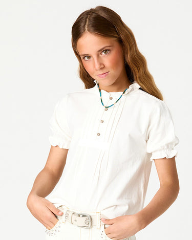 PUFF SLEEVE T-SHIRT WHITE