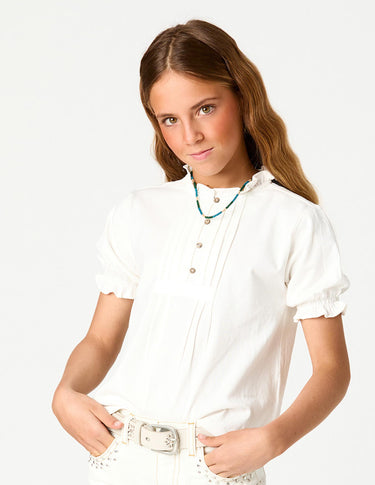 PUFF SLEEVE T-SHIRT WHITE