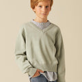 LIGHT GREY KNITTED SWEATER