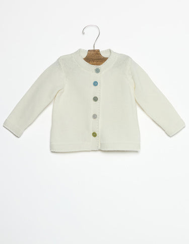 ECRU BUTTON COLOURED JACKET