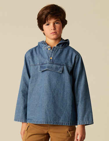 DENIM SWEATSHIRT