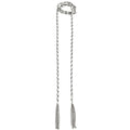 COLLAR CADENA LARGA PLATEADO