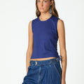 BIG BLUE SIDE LACE T-SHIRT