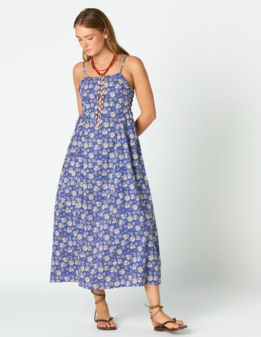 STRAPPY WAVE PRINT DRESS