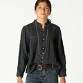 CAMISA JARETAS LACE ANTRACITA