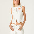 EMBROIDERED LINEN SHIRT