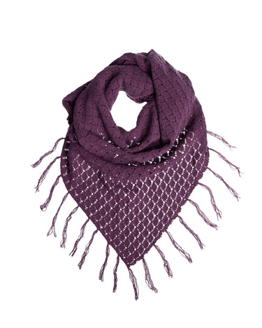 BUFANDA MAXI CALADA PLUM