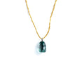 GREEN TEARDROP NECKLACE