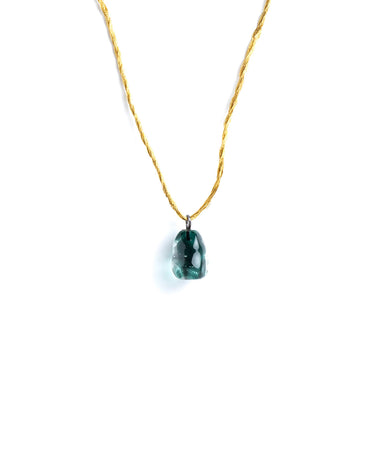 GREEN TEARDROP NECKLACE