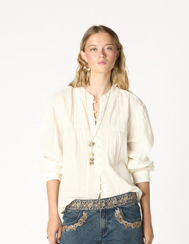 CAMISA JARETAS LACE ECRU