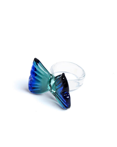 GREEN BUTTERFLY RING