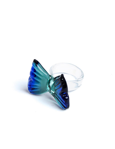 GREEN BUTTERFLY RING
