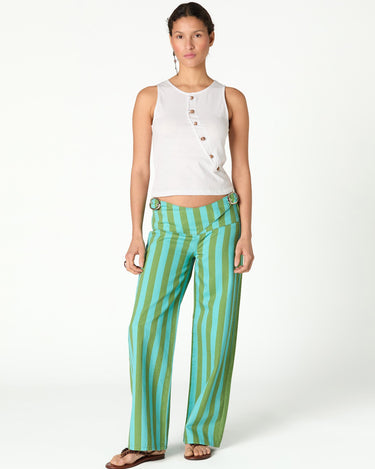 BLUE STRIPED TROUSERS
