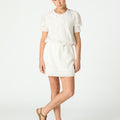 PUFF SLEEVE DRESS WHITE