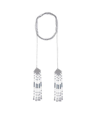 SQUARE BLUE NECKLACE