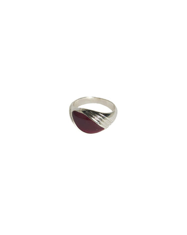 CHOCOLATE DIAGONAL STONE RING