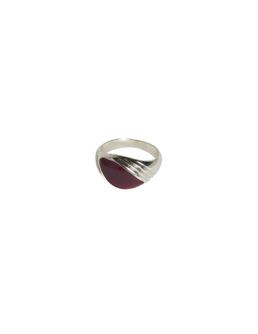 ANILLO PIEDRA DIAGONAL CHOCOLATE