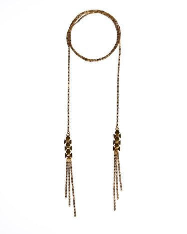 COLLAR CADENA LARGA DORADA