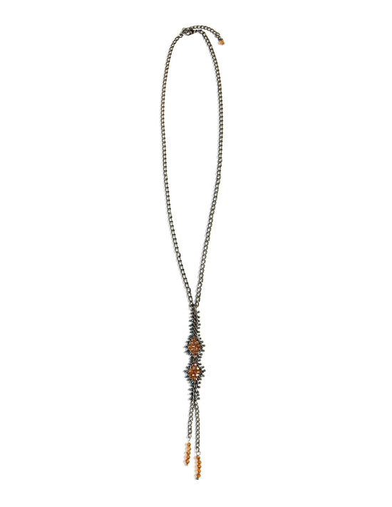 NECKLACE BEADS AGATHA RHOMBUS