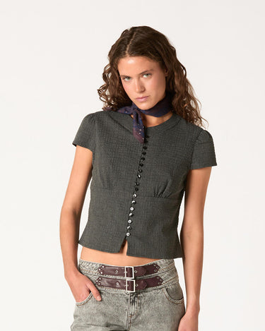 CAMISA MANGA CORTA MAO GRIS