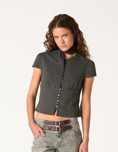 CAMISA MANGA CORTA MAO GRIS
